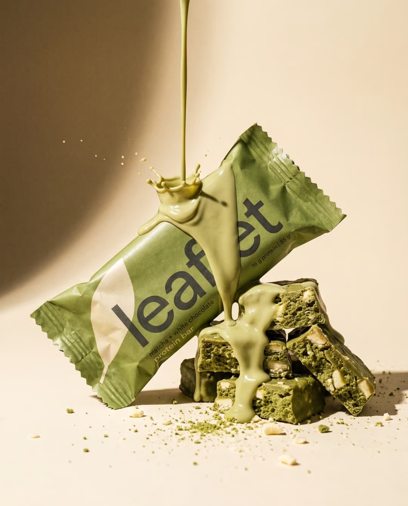 Leaflet Matcha Protein Bar
