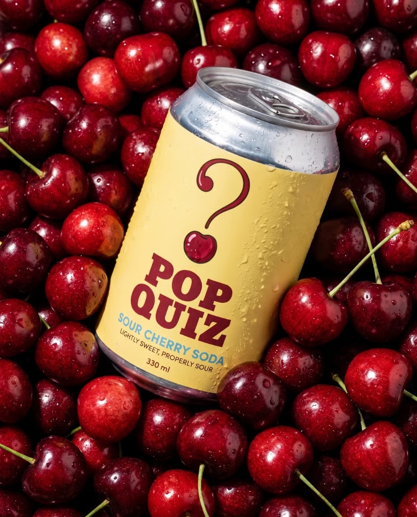 Pop Quiz Sour Cherry Soda
